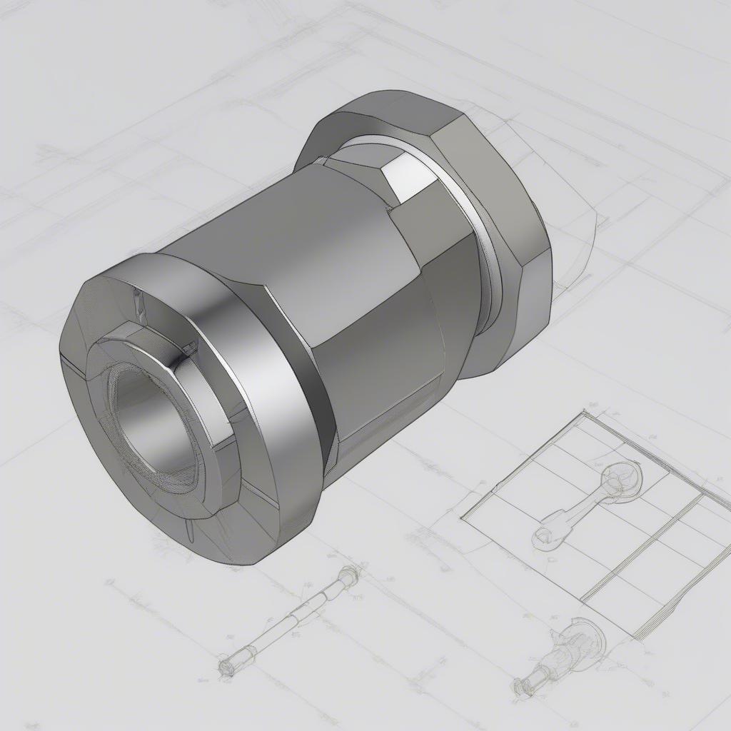 Bản vẽ bu lông hoàn chỉnh trong CAD