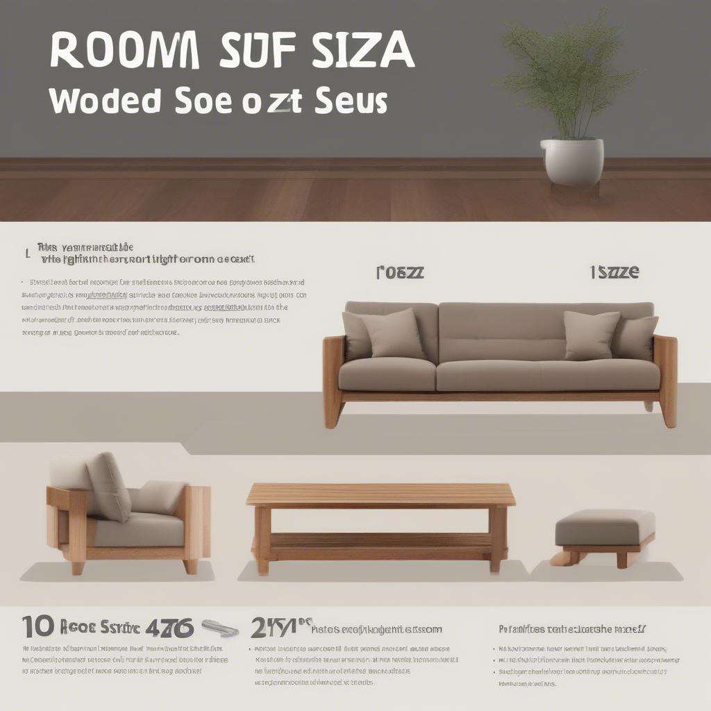 Bí quyết lựa chọn kích thước bàn ghế sofa gỗ