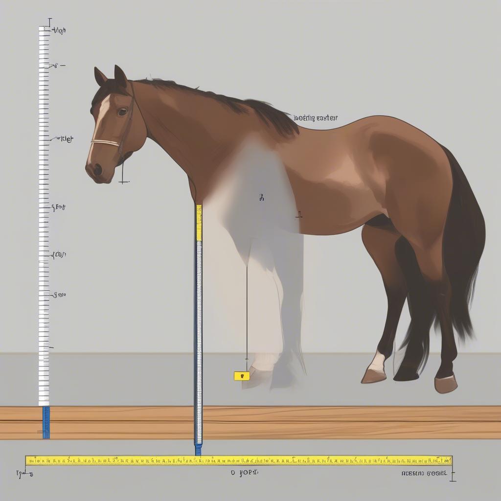 Cách đo kích thước ngựa