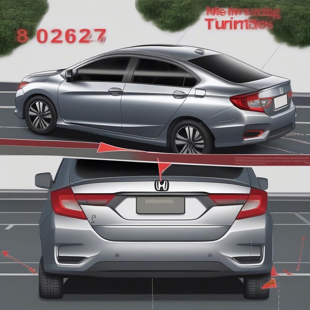 Chi tiết kích thước Honda City: Khoảng sáng gầm, bán kính vòng quay