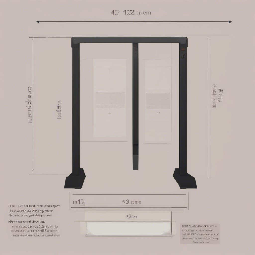 Chiều rộng và chiều cao của màn hình 32 inch