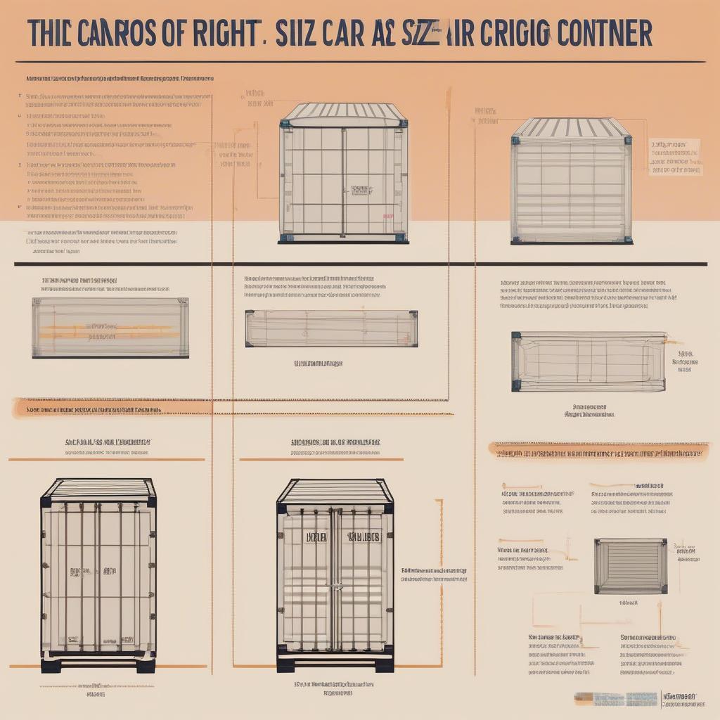 Chọn đúng kích thước container hàng không