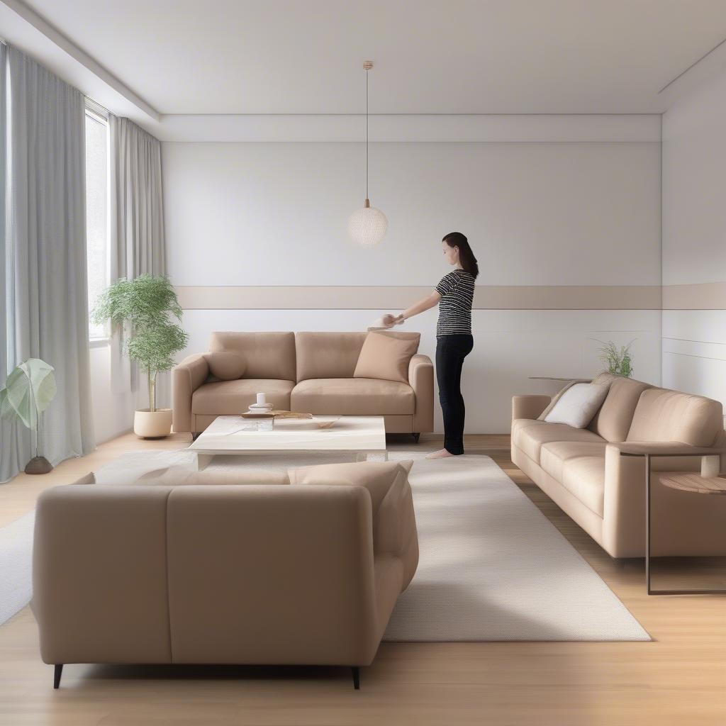 Chọn kích thước bàn sofa phù hợp