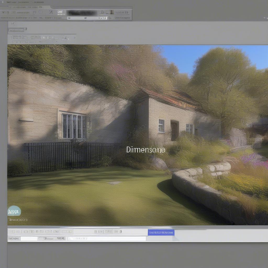 Điều chỉnh kích thước chữ ghi kích thước trong Photoshop