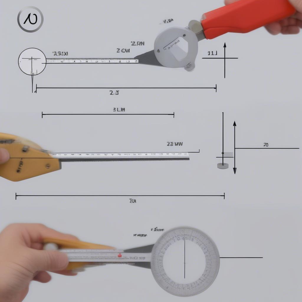 Cách đo lường kích thước 22mm 0.5c o