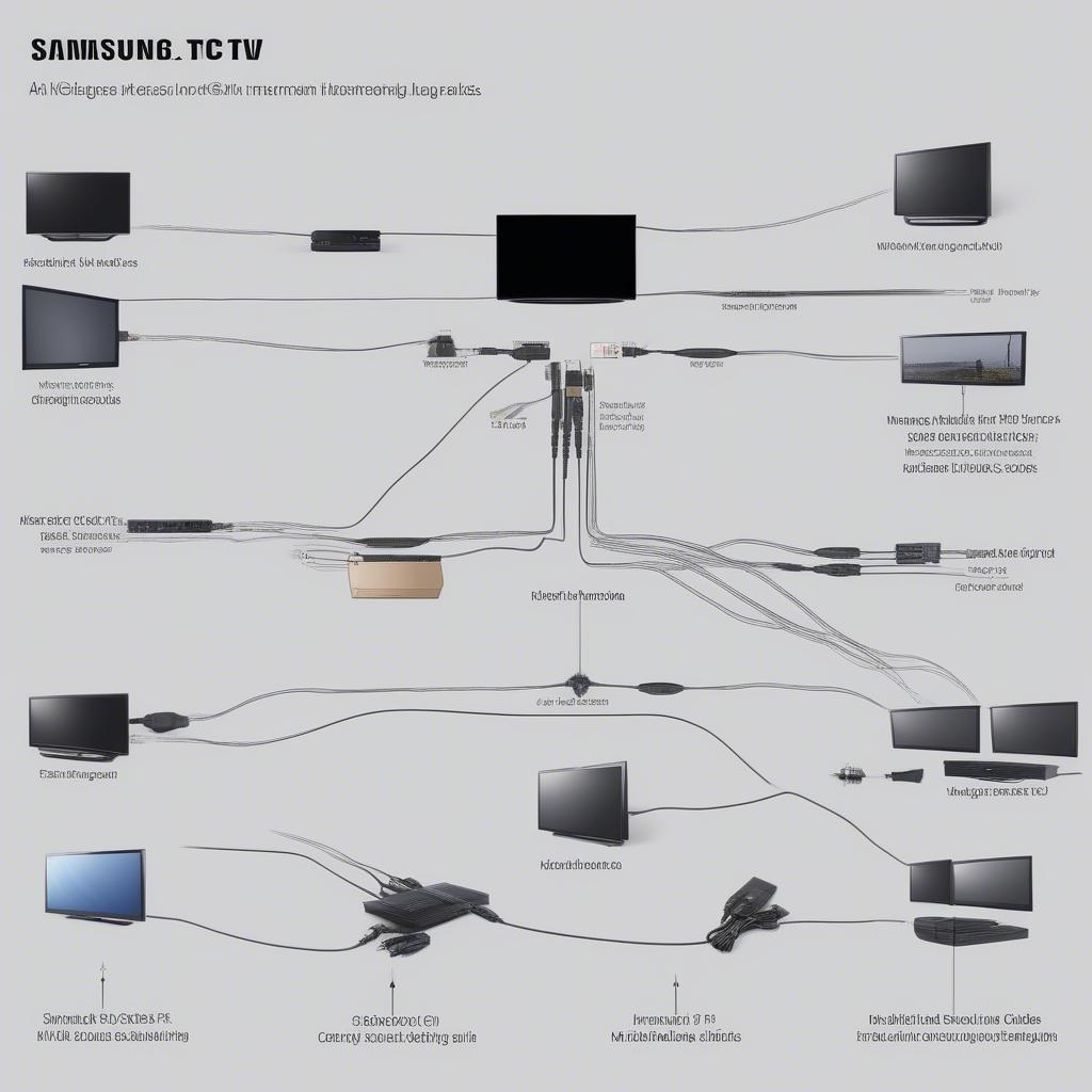 Kết nối tivi 50 inch Samsung