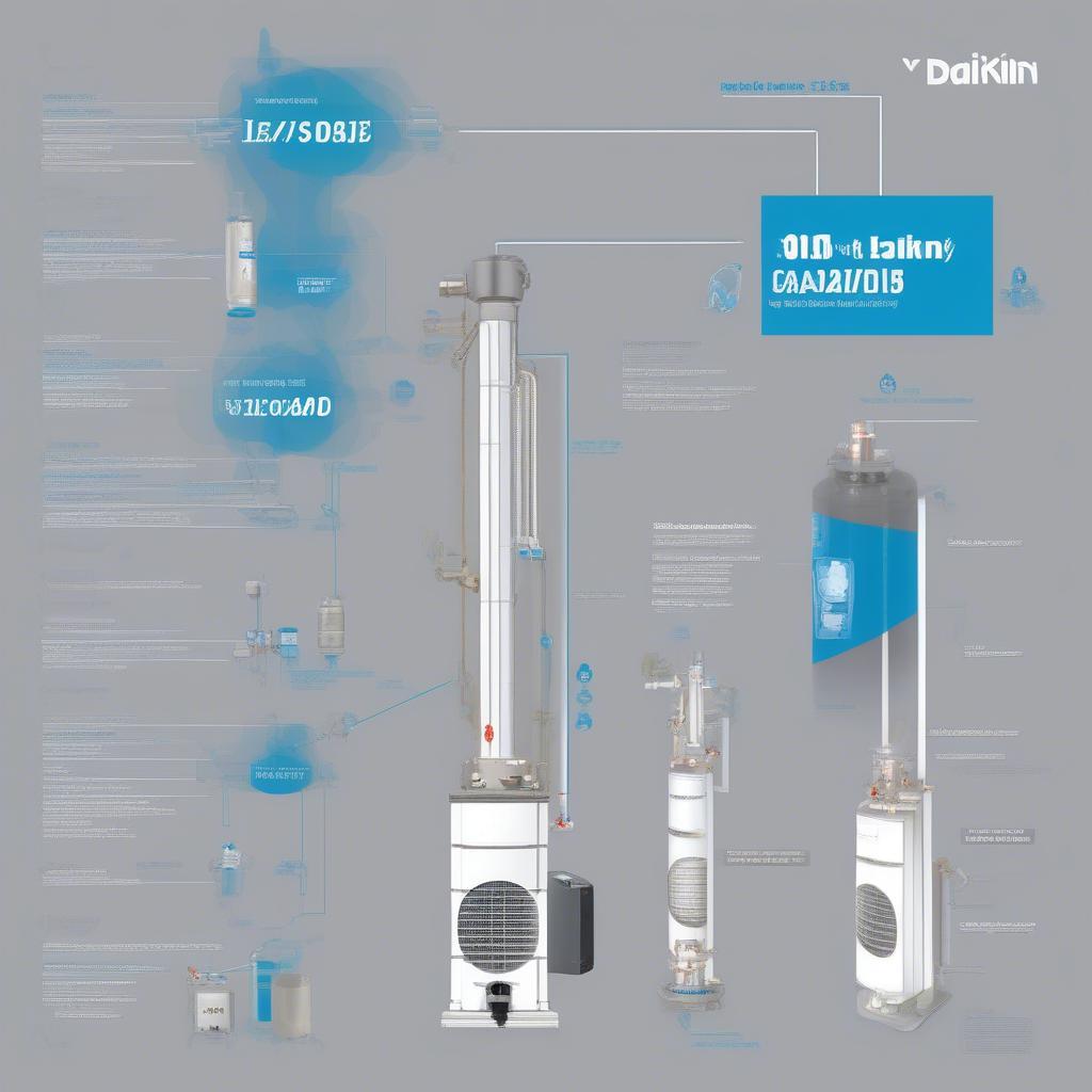 Kích thước bộ chia gas Daikin