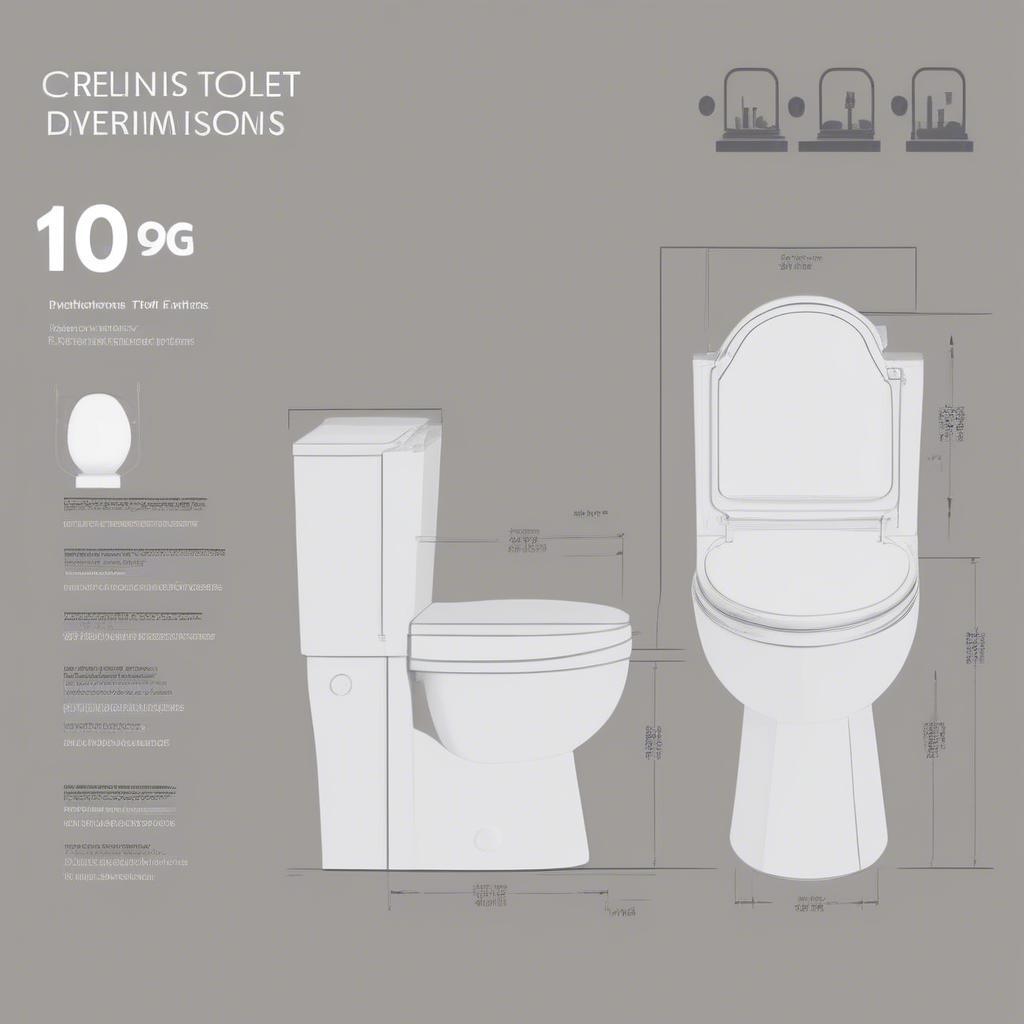 Kích thước bồn cầu Caesar phổ biến