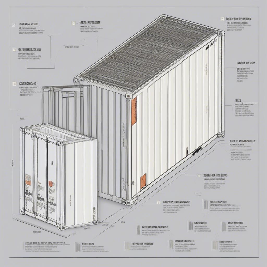 Kích thước chi tiết của container lạnh 40 feet