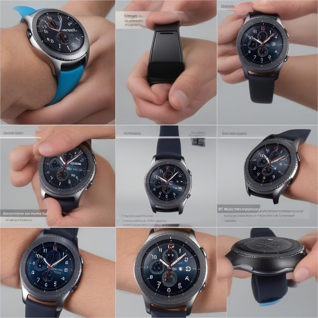 Kích thước dây đồng hồ Gear S3: Thay dây