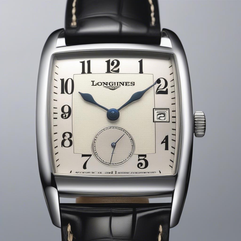 Kích thước đồng hồ Longines mặt vuông nam nữ