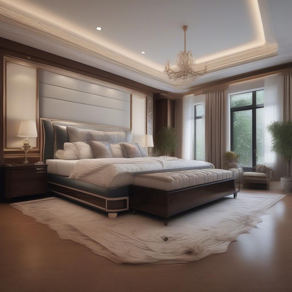 Kích thước giường bật nệm king size