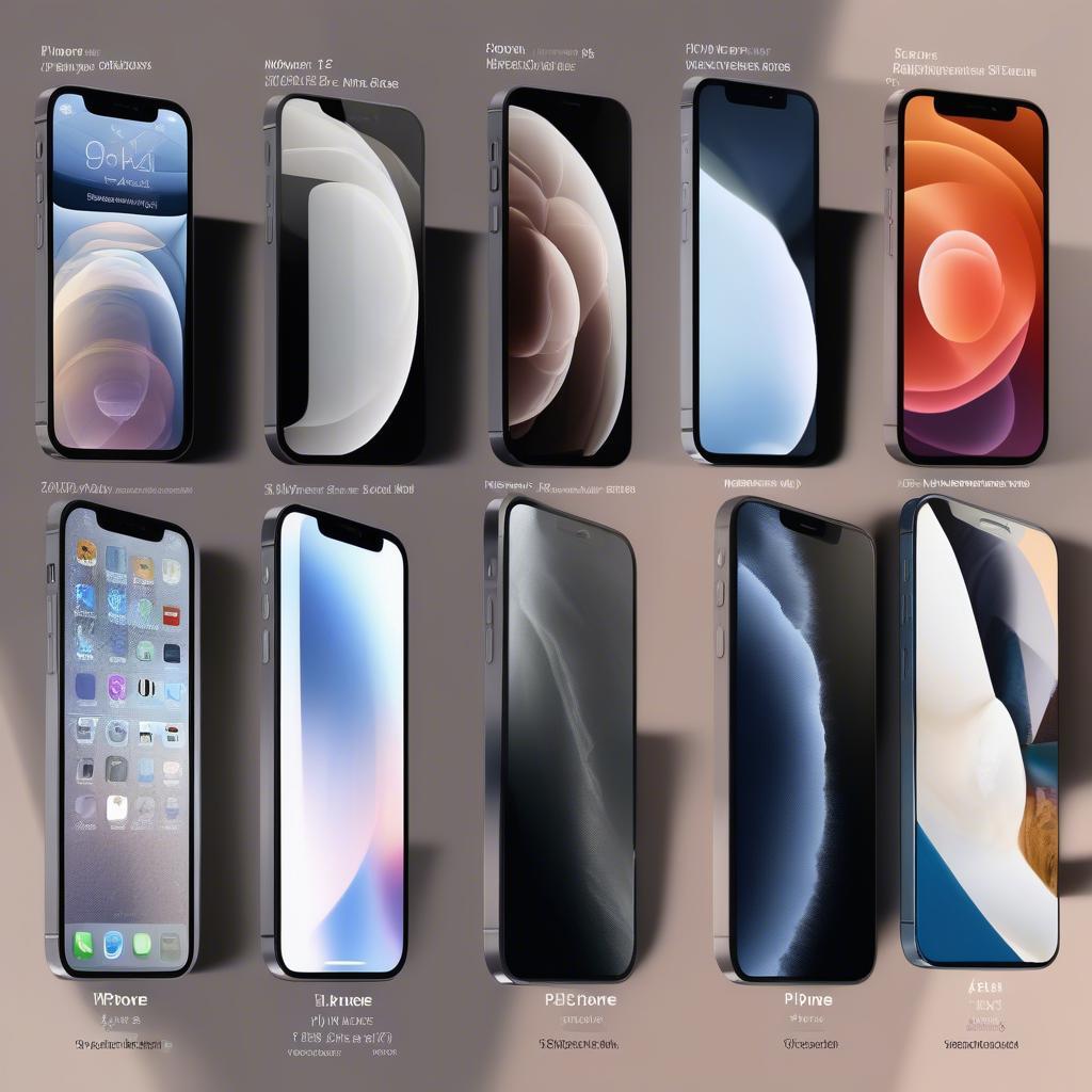 Kích thước iPhone 12 series