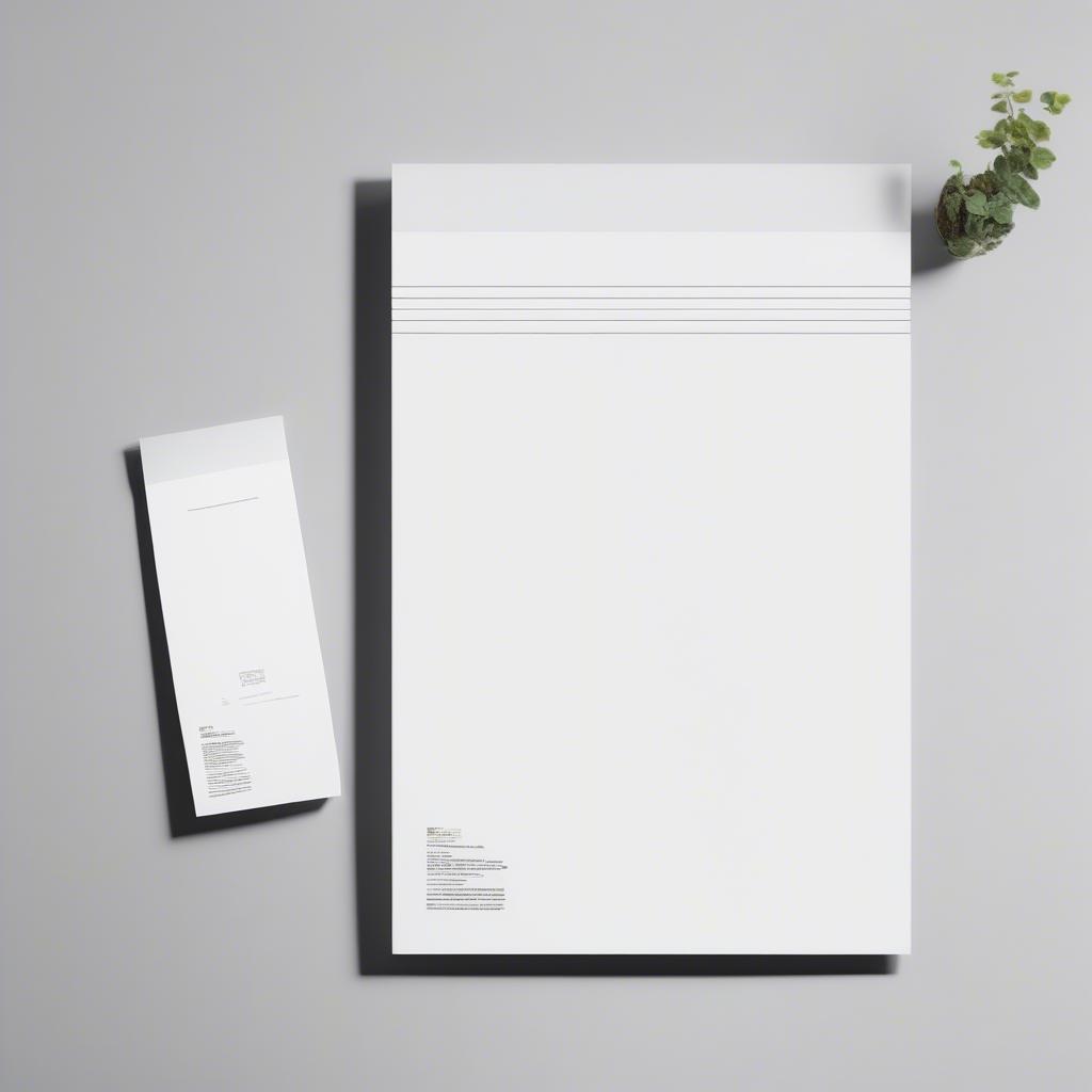 Kích thước Letterhead A4