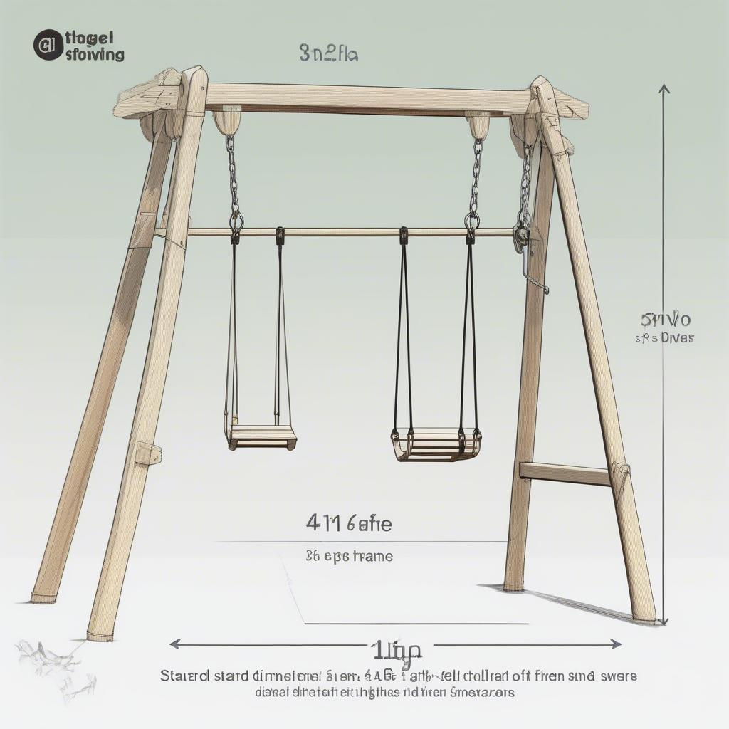 Kích thước xích đu tiêu chuẩn cho trẻ em