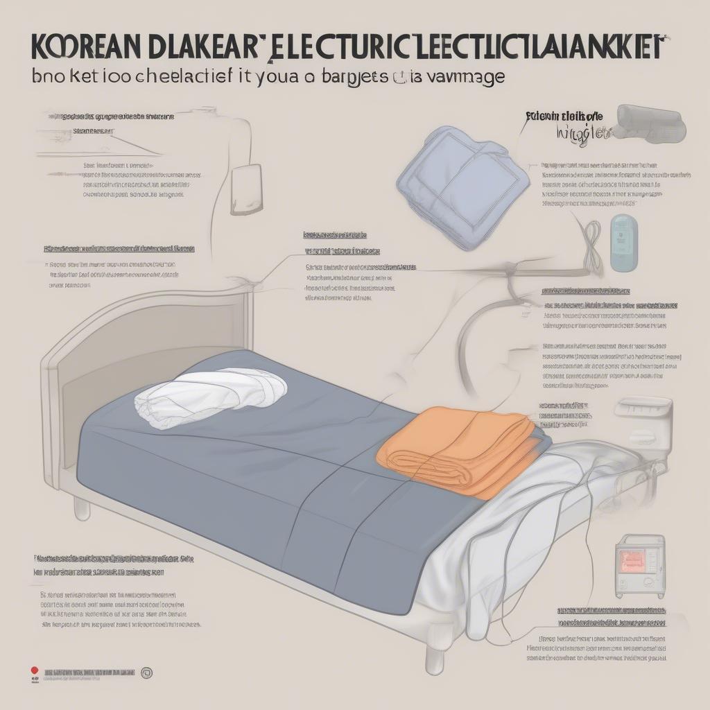 Lưu ý khi sử dụng chăn điện Hàn Quốc an toàn