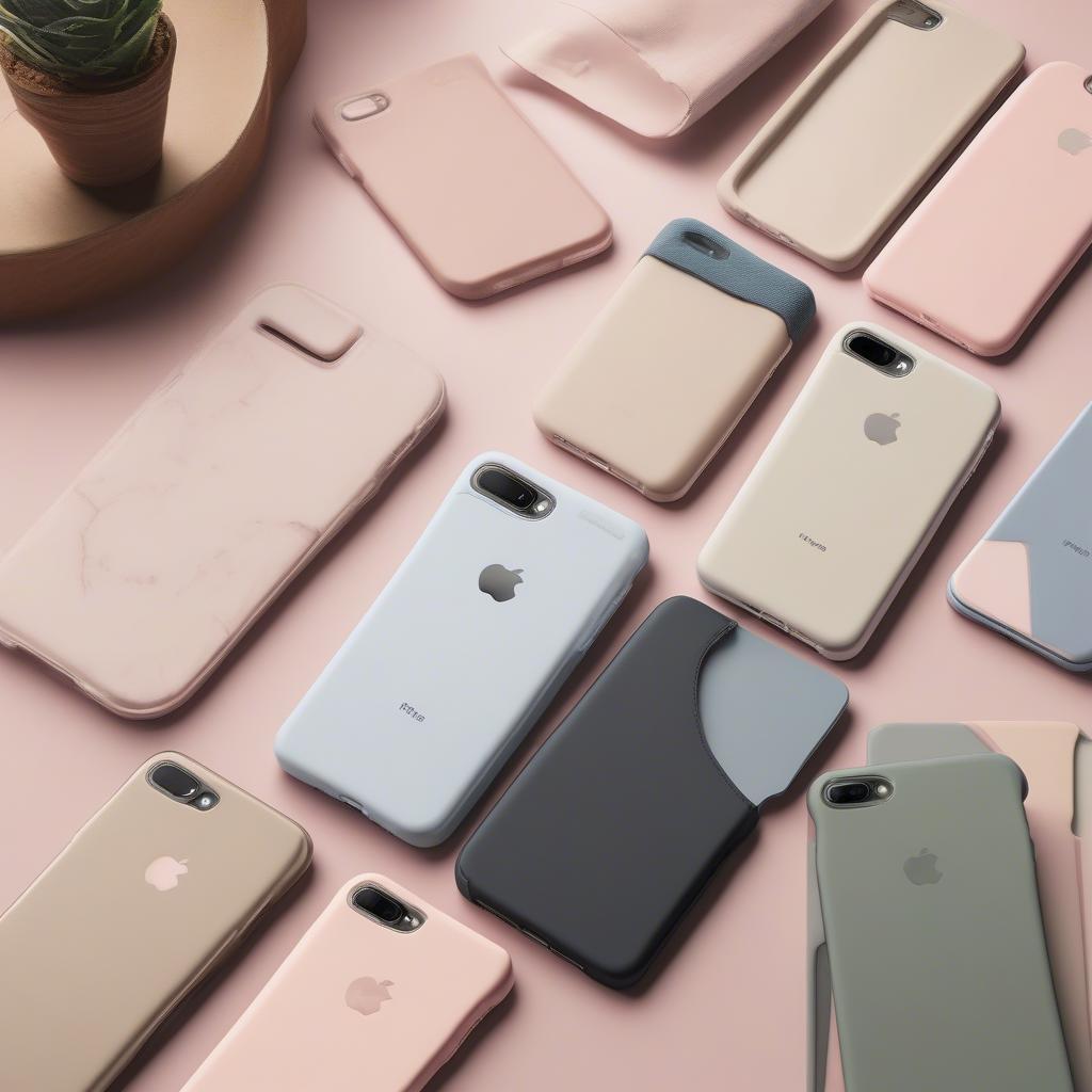 Hình ảnh minh họa các loại ốp lưng cho iPhone 8 Plus