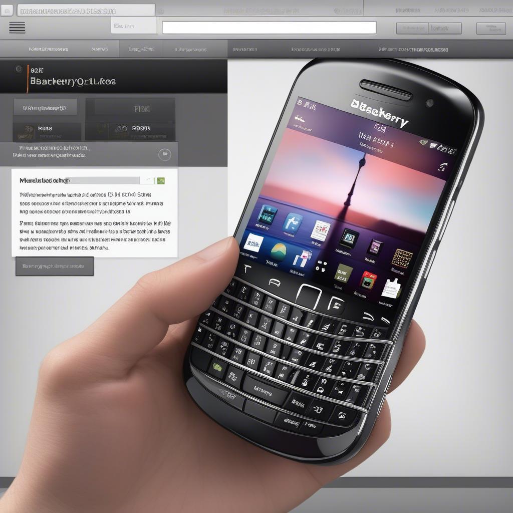 Phóng to màn hình trên BlackBerry Q10