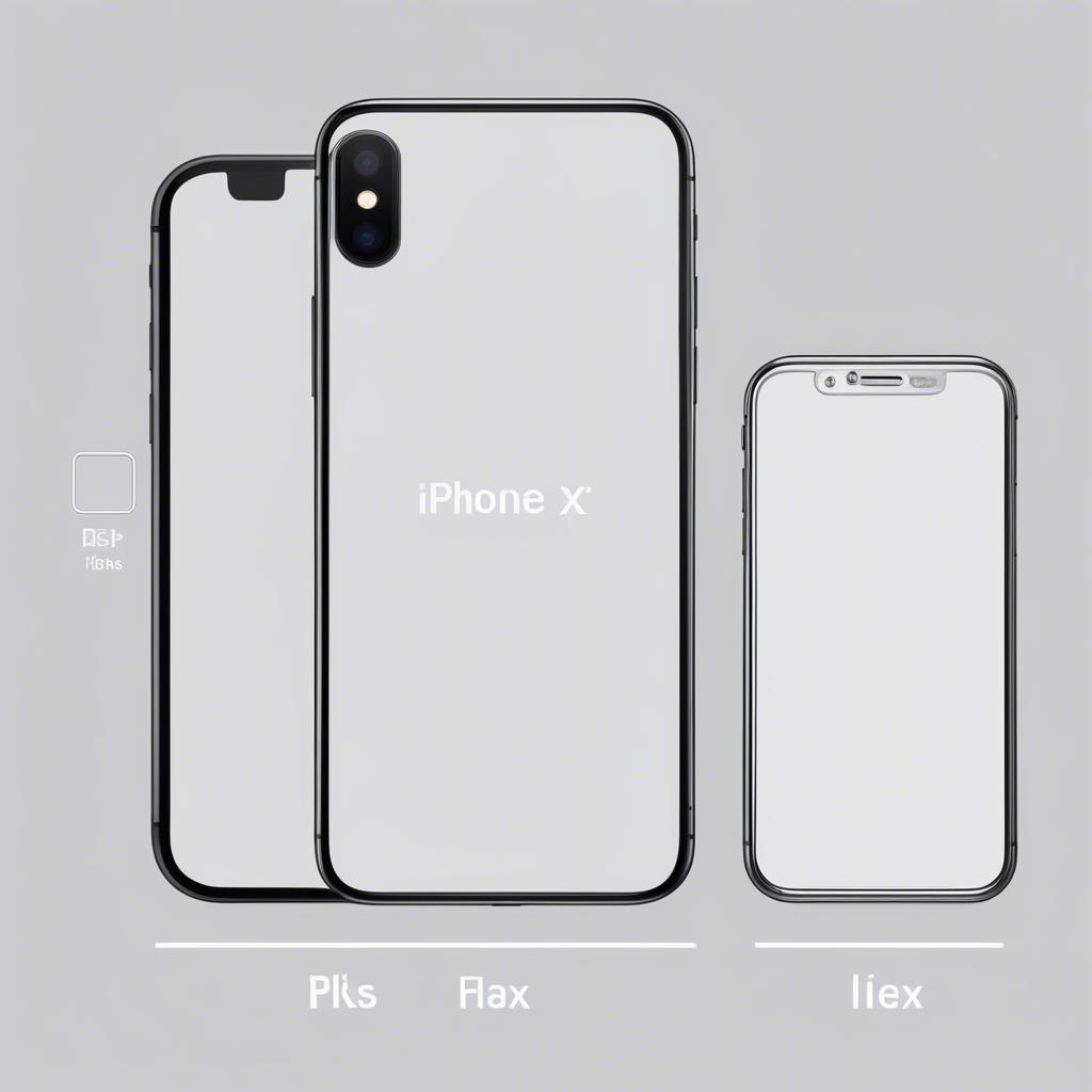 So sánh kích thước cảm biến iPhone X với các dòng iPhone khác