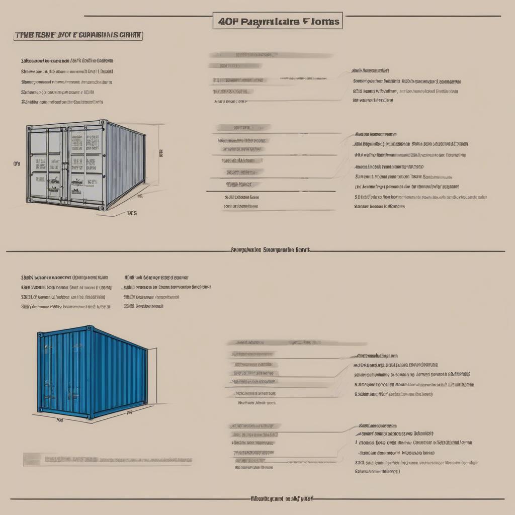 So sánh kích thước container 20 và 40 feet