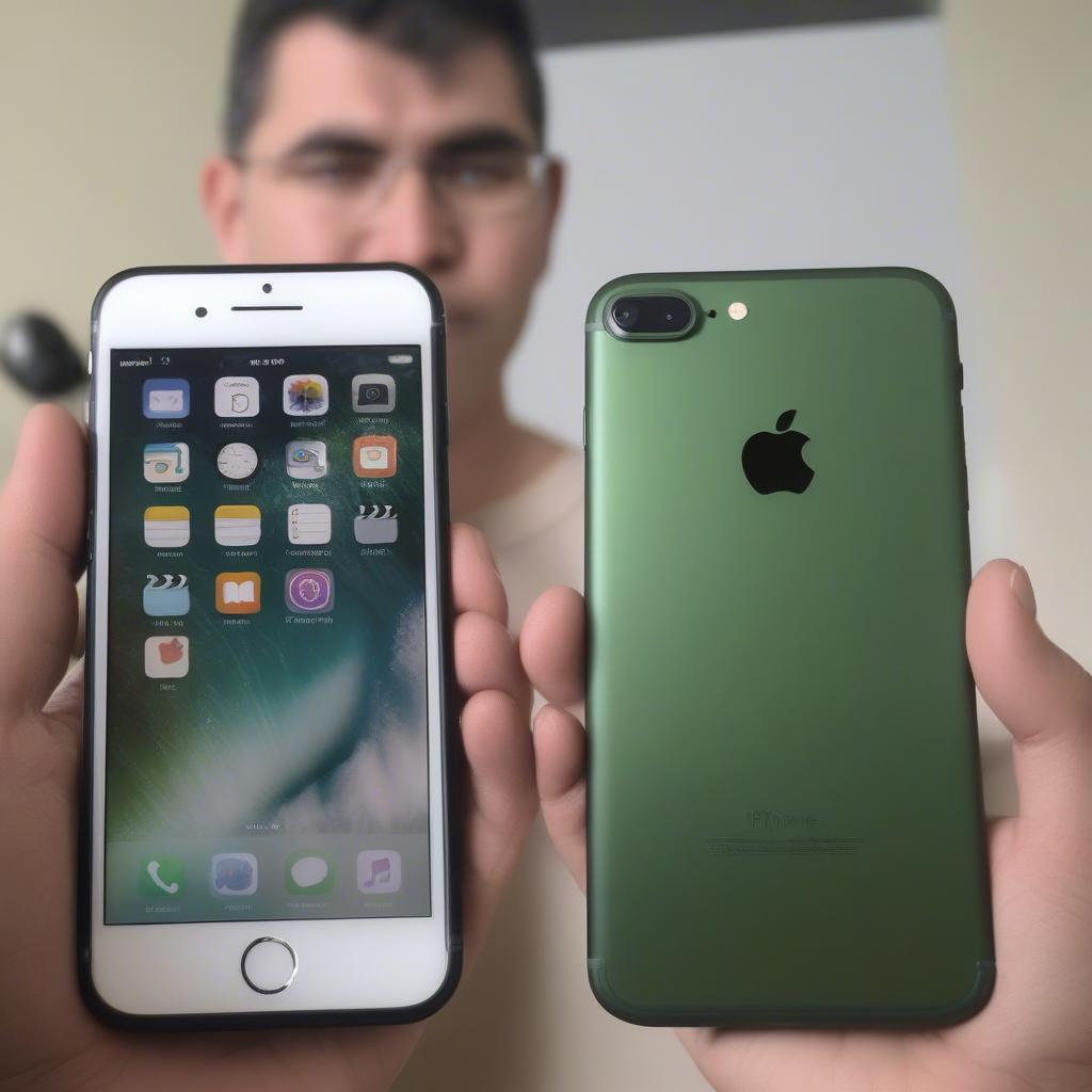 So sánh kích thước iPhone 7 và 7 Plus