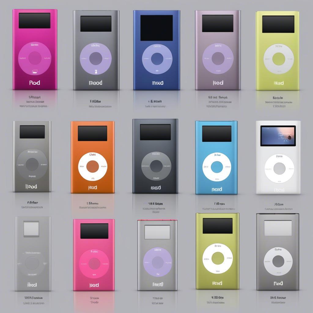 So sánh kích thước iPod Nano qua các đời