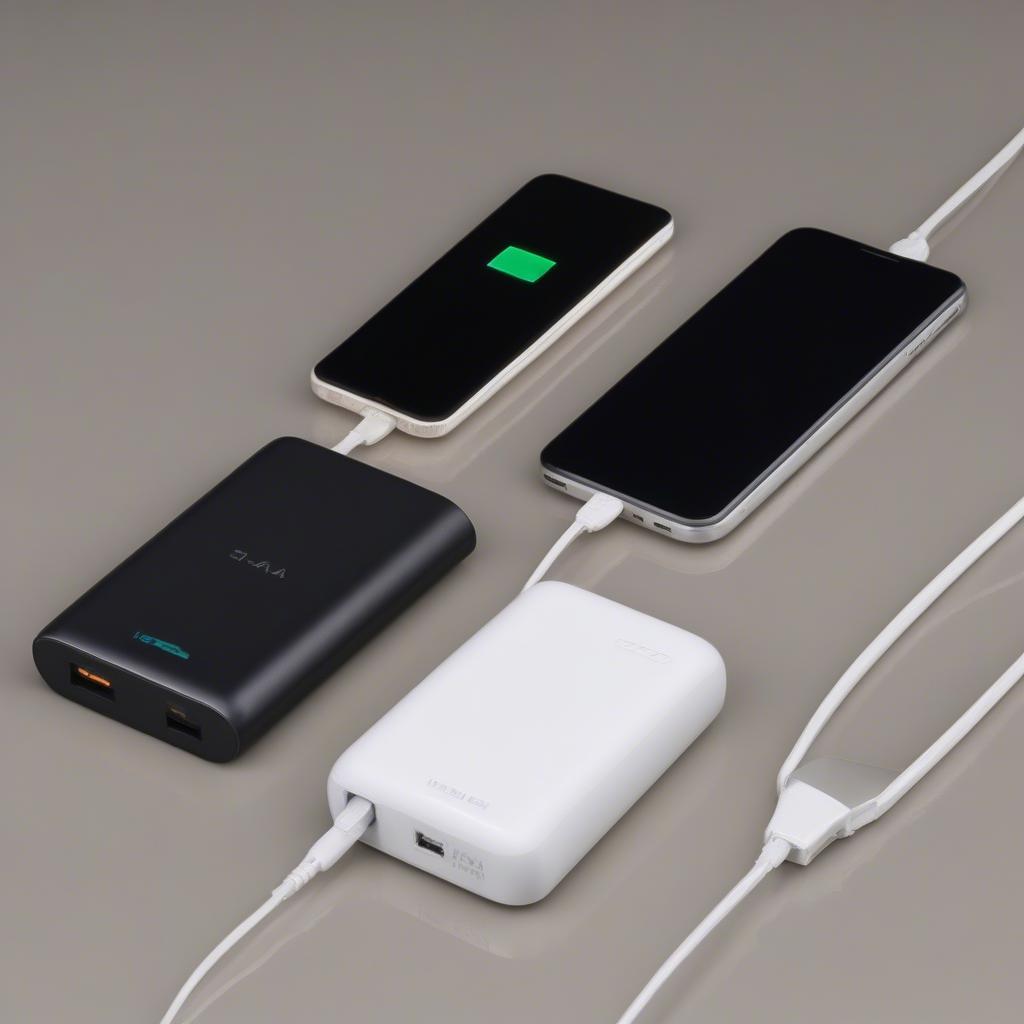 So sánh kích thước pin dự phòng iHave 5000mAh với các loại khác