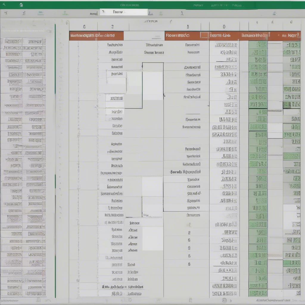 Thống nhất kích thước hàng Excel