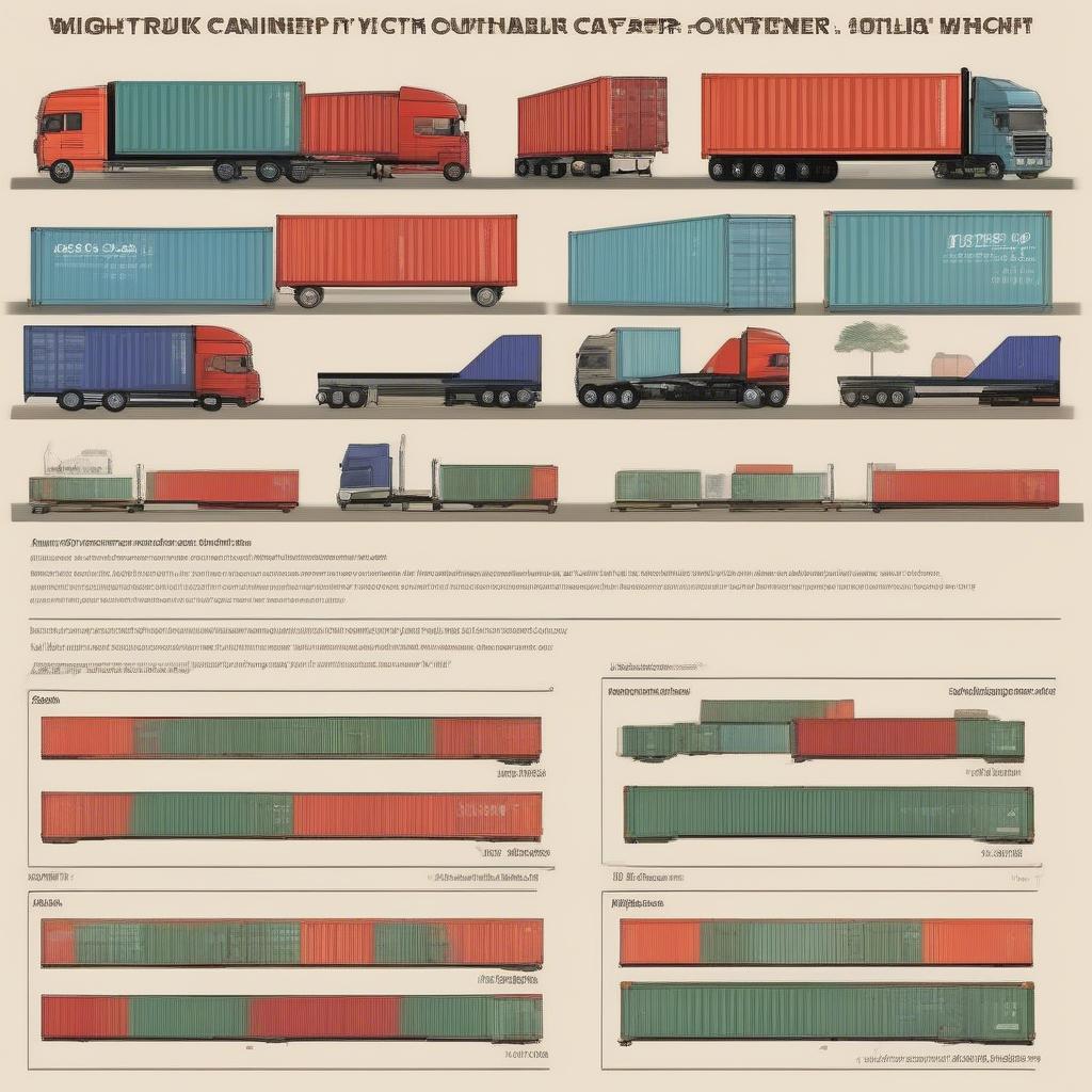 Trọng lượng xe đầu kéo container 40 feet