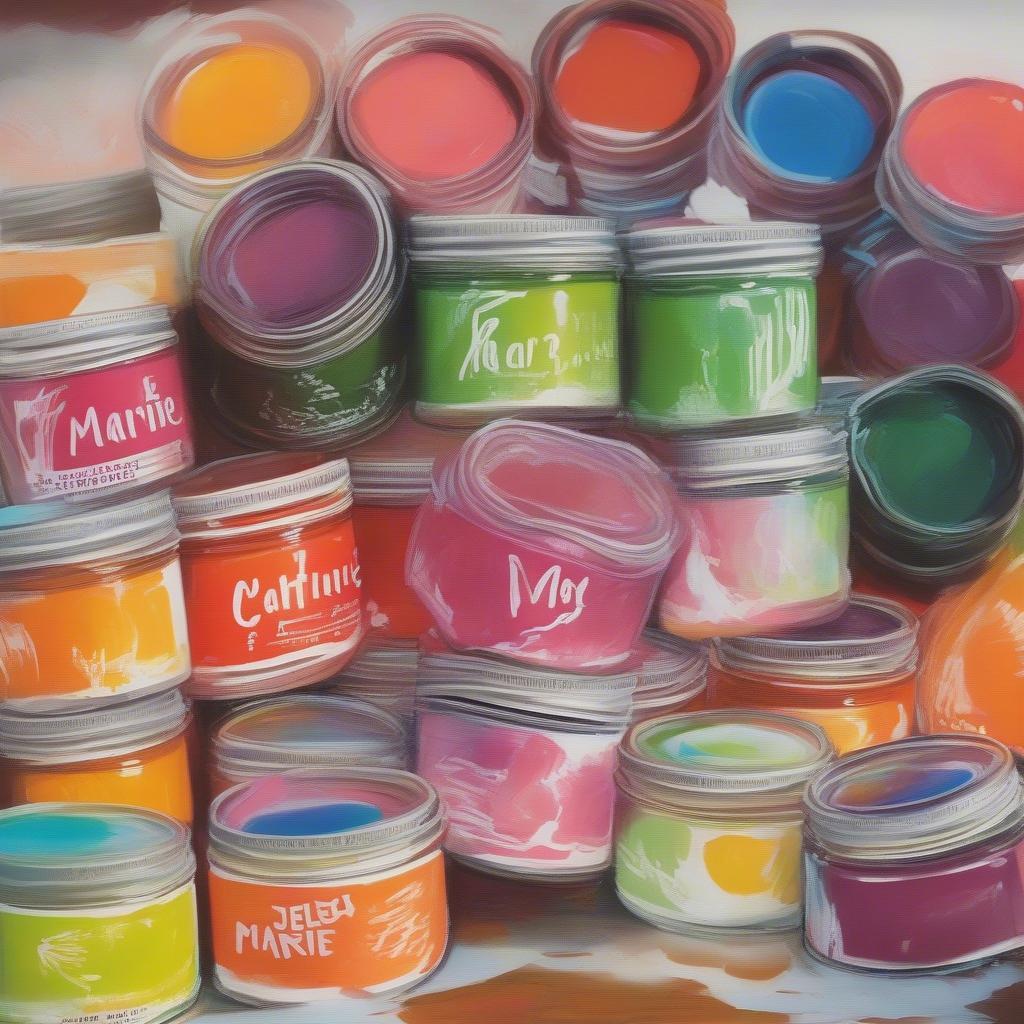 Ứng dụng gouache jelly marie