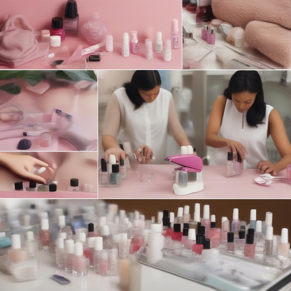 Ứng dụng kích thước lọ nail