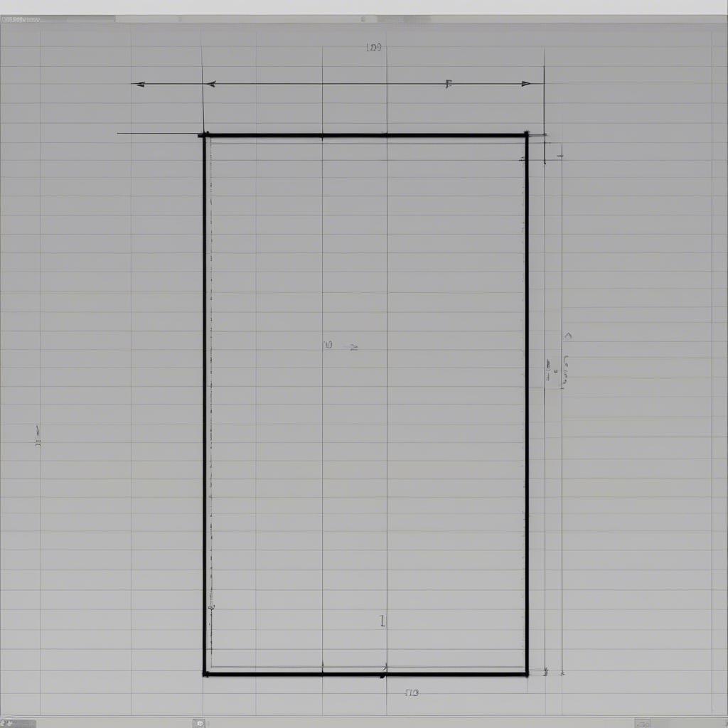 Vẽ hình chữ nhật có kích thước trong CAD bằng tọa độ