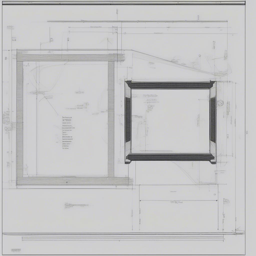 Ví dụ về bản vẽ với kích thước chính xác trong AutoCAD 2018