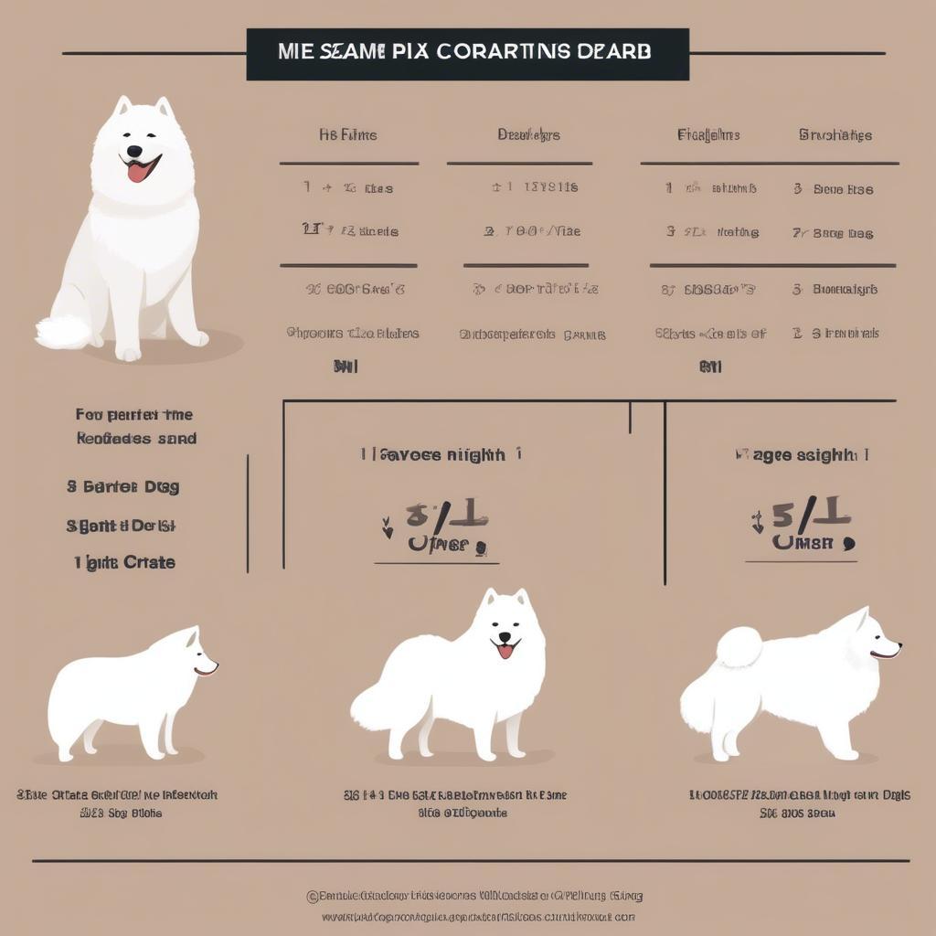 Yếu tố ảnh hưởng kích thước chuồng Samoyed